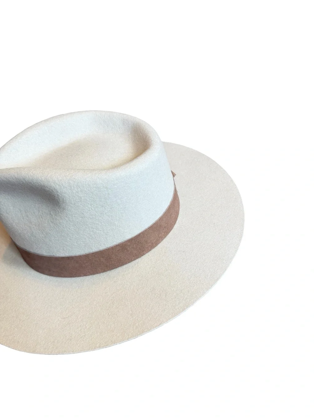 Gigi Pip Miller Fedora Hat Ivory Custom Gold Snake Graphic Luxury Size 61 XL